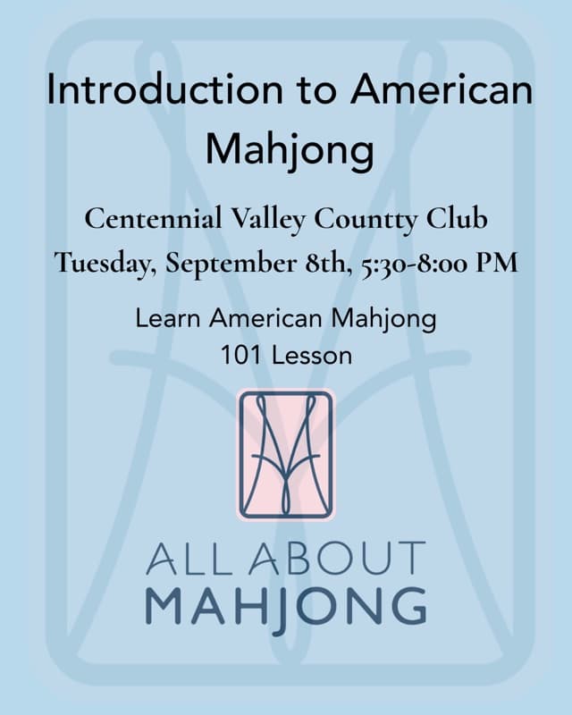 Introduction to American Mahjong